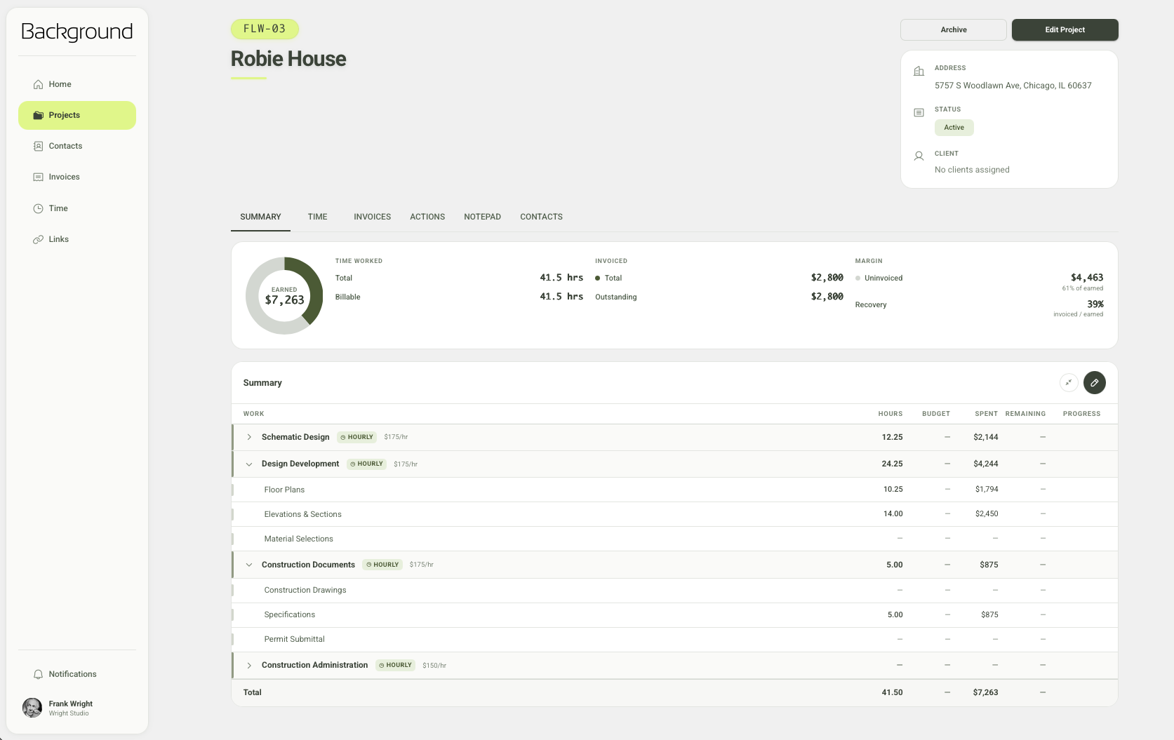 Background App Interface
